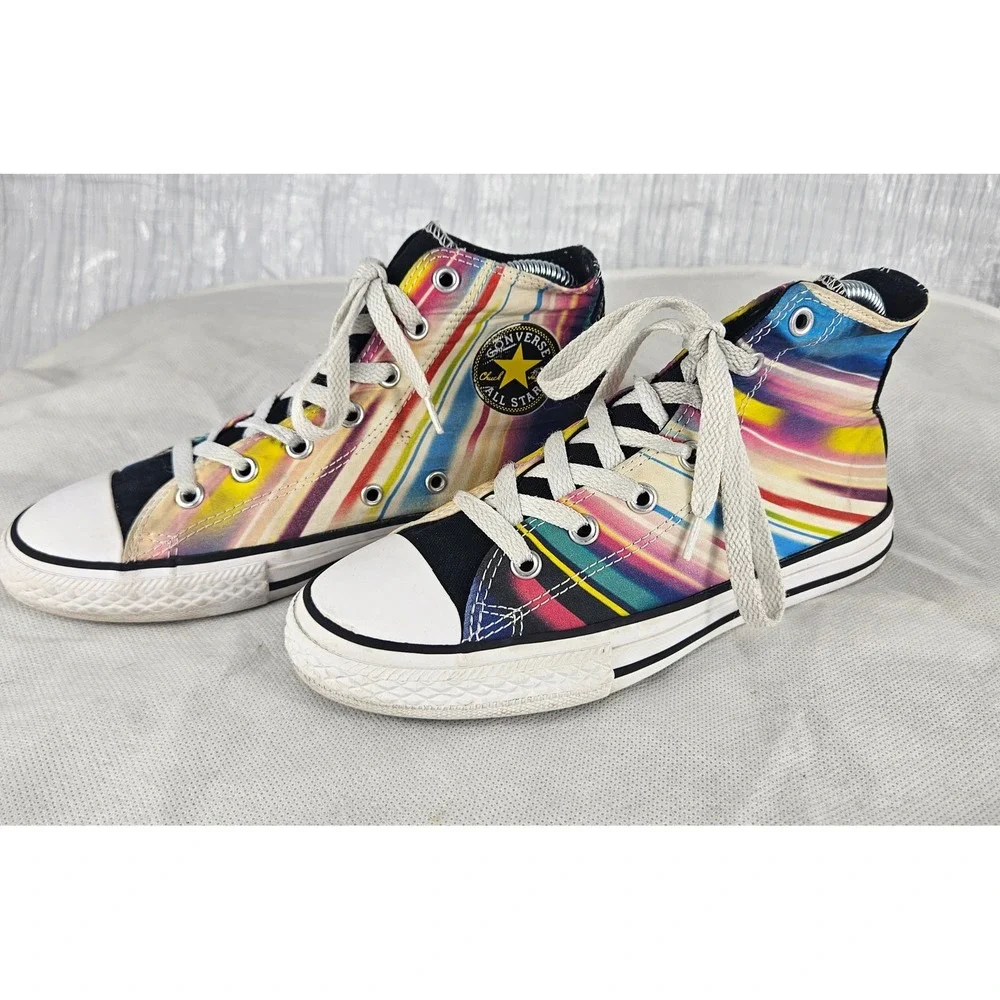 Converse‎ Chuck Taylor All Star High Top Rainbow Sneakers Youth 3.5 Womens 5-5.5